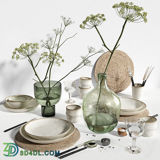 Tablewear 07 3D Models