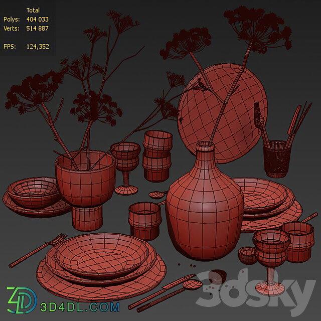 Tablewear 07 3D Models