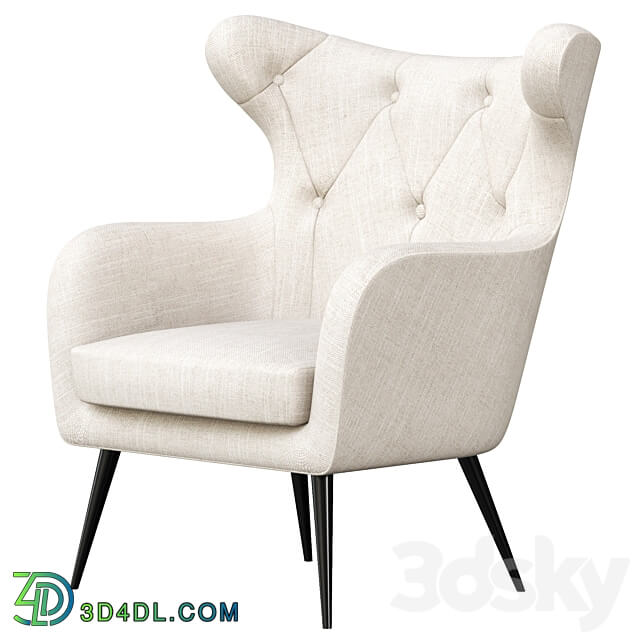 Bouck Wingback Chair 3D Models