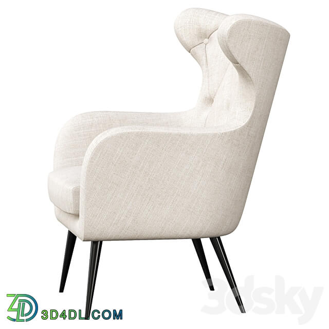 Bouck Wingback Chair 3D Models