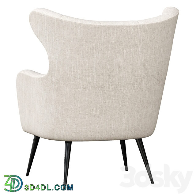 Bouck Wingback Chair 3D Models