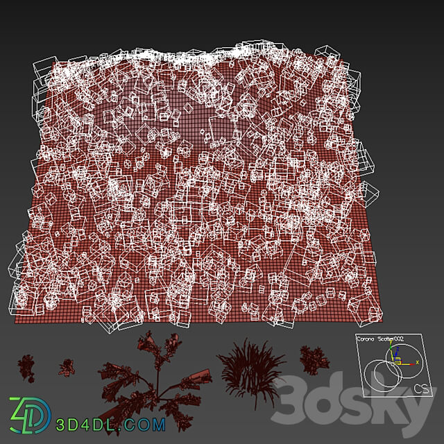 GRASS COLLECTION FOR LANDSCAPE NO12 3D Models