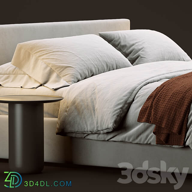 Flou Notturno Bed Bed 3D Models