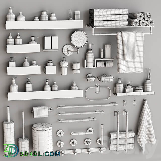 Bathroom Accessories 52 3D Models