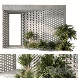 Outdoor Entrance Parametric Brick Wall Architecture Element 53 Other 3D Models 