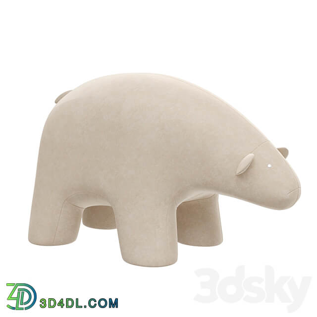 Pouffe Sweet Bear Light 3D Models