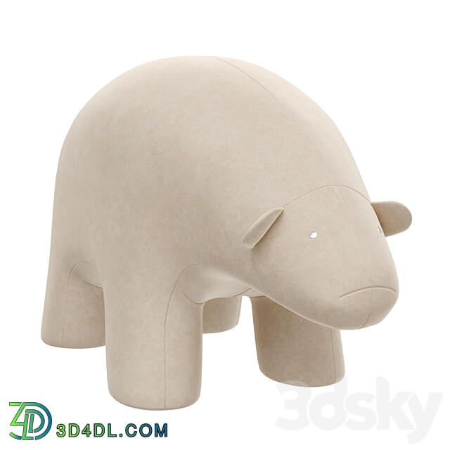 Pouffe Sweet Bear Light 3D Models