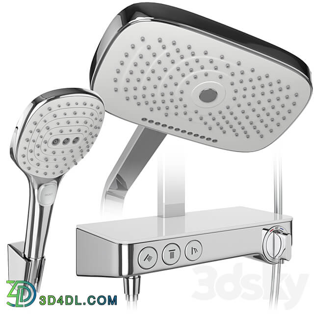 Shower systems Hansgrohe set 154 Faucet 3D Models