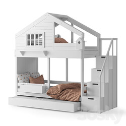 Bukwood bed house Cozy Nest 3D Models 
