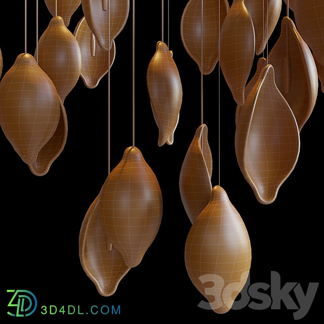 Lemon Hanging Arrangement Vargov Design Pendant light 3D Models