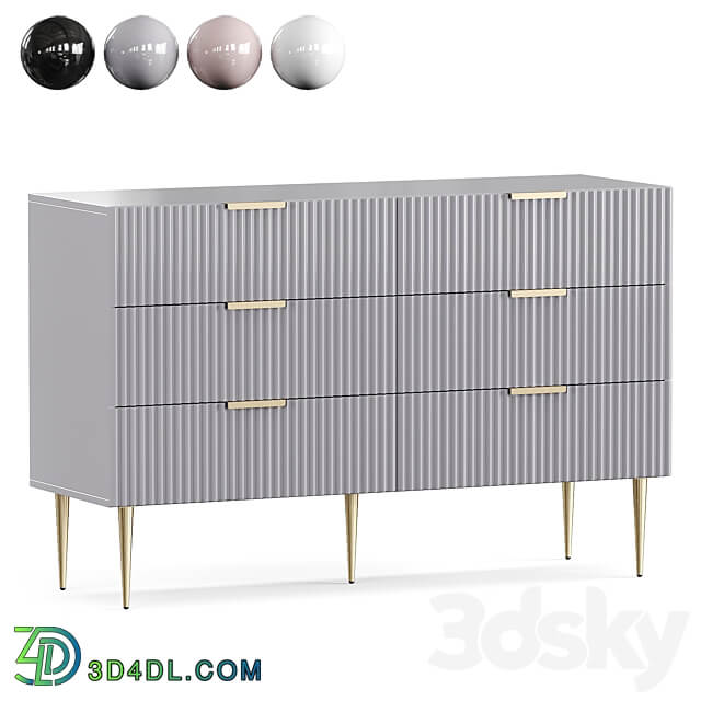 Chest of drawers LUXURY CHIC Sideboard Chest of drawer 3D Models