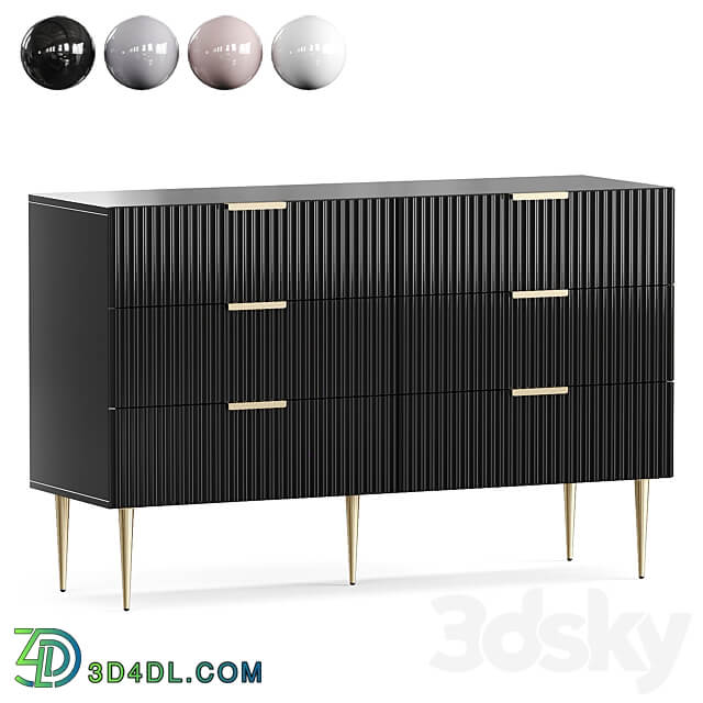 Chest of drawers LUXURY CHIC Sideboard Chest of drawer 3D Models