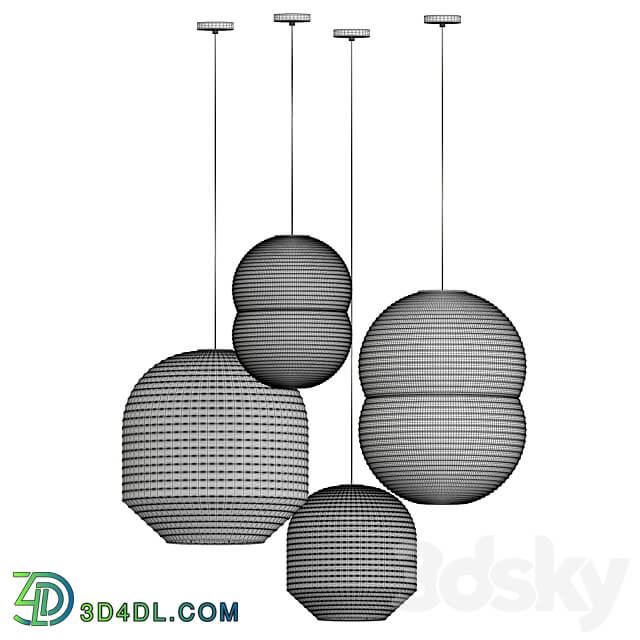 Hotaru Pendant Lanterns Pendant light 3D Models