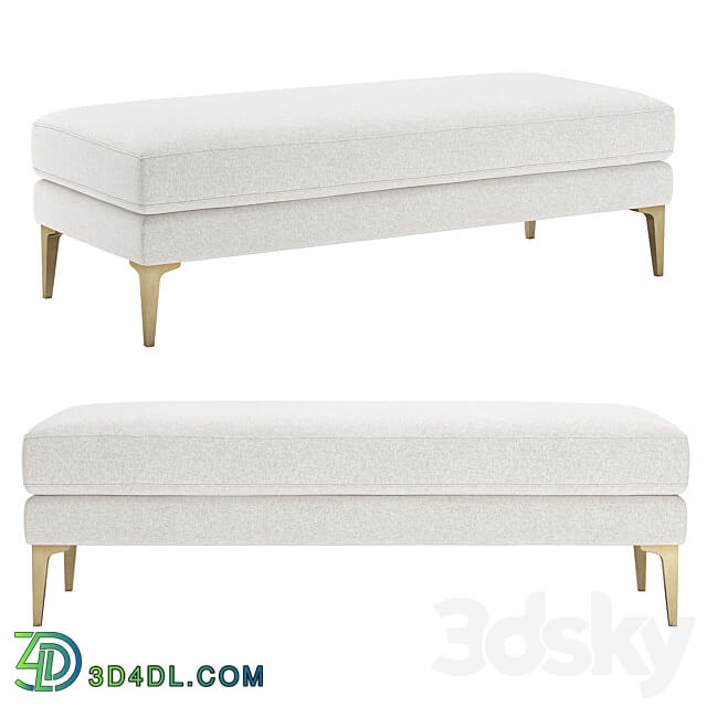 West Elm Andes Bench 3D Models