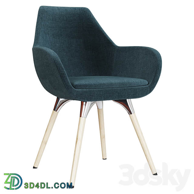 Chairs Profim Fan 4 types of legs 3D Models