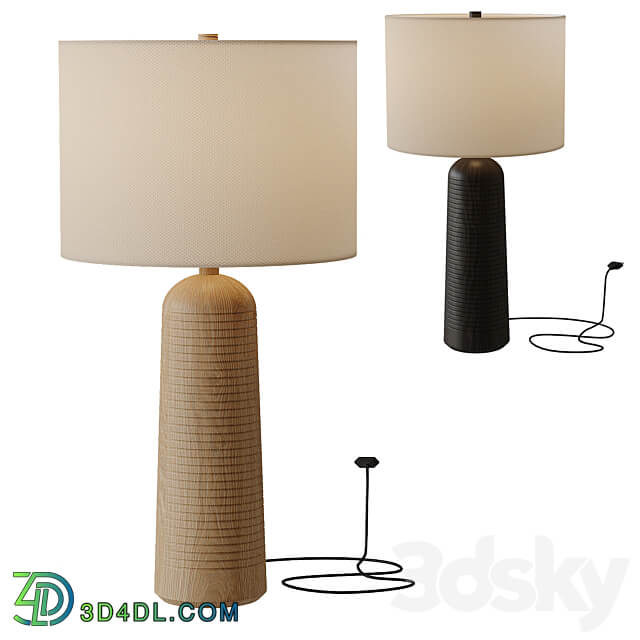 Frankfort Wood Table Lamp 3D Models