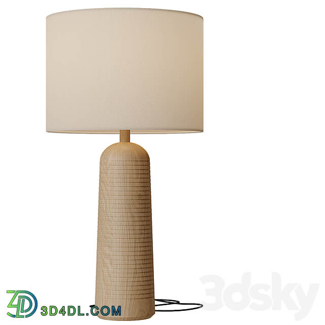 Frankfort Wood Table Lamp 3D Models