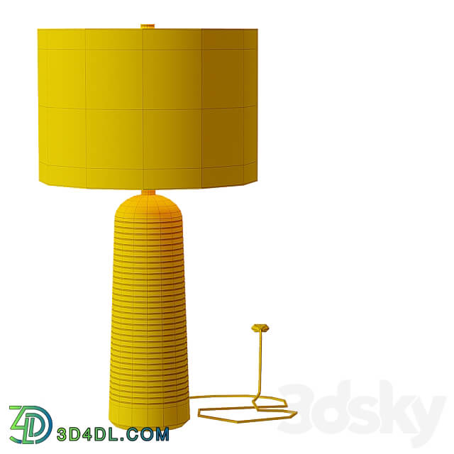 Frankfort Wood Table Lamp 3D Models