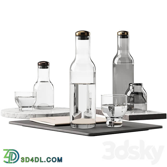 136 dishes decor set 09 MENU Bottle Carafe by Norm P01 3D Models