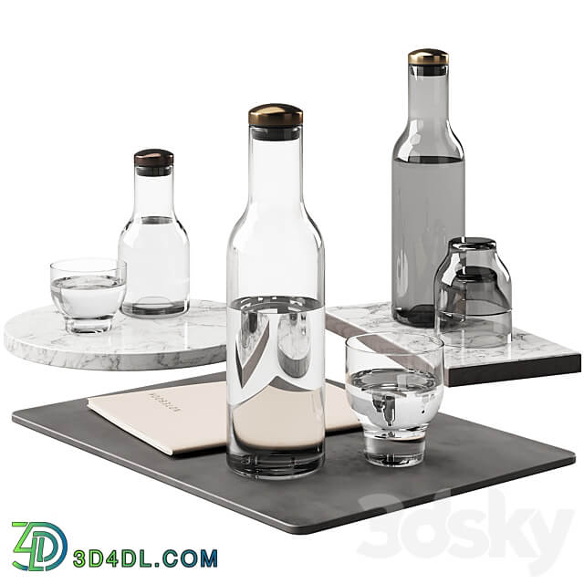 136 dishes decor set 09 MENU Bottle Carafe by Norm P01 3D Models