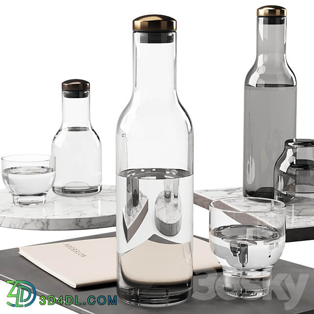 136 dishes decor set 09 MENU Bottle Carafe by Norm P01 3D Models