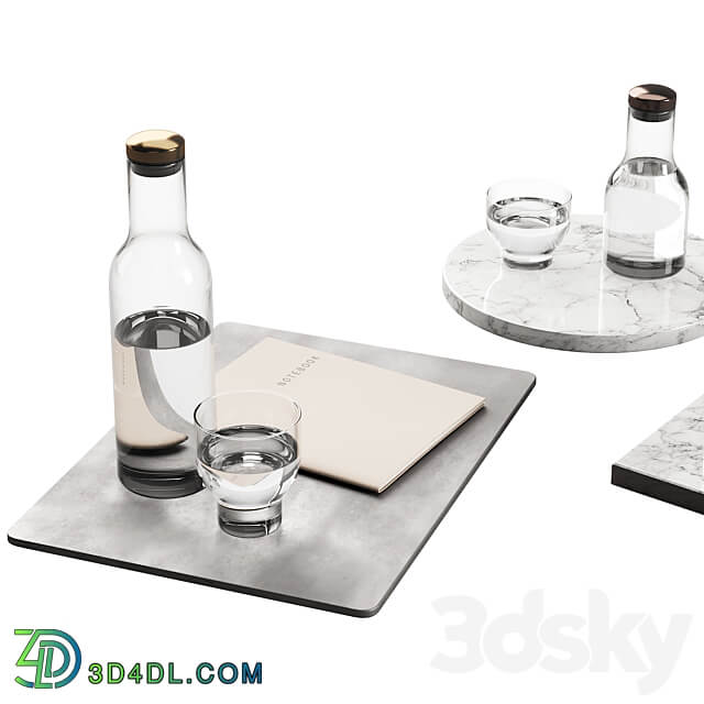 136 dishes decor set 09 MENU Bottle Carafe by Norm P01 3D Models