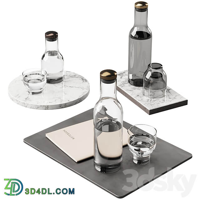 136 dishes decor set 09 MENU Bottle Carafe by Norm P01 3D Models