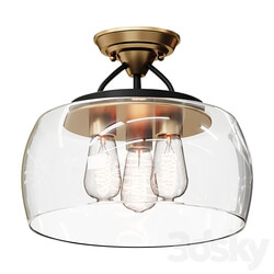 Chandelier MOD BOWL CEILING LIGHT LARGE SKU FM19050 AB lamp Ceiling lamp 3D Models 