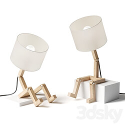 Table lamp artistic Trisdar robot 3D Models 