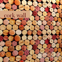 Other decorative objects Decorative wall made of wine corks. 