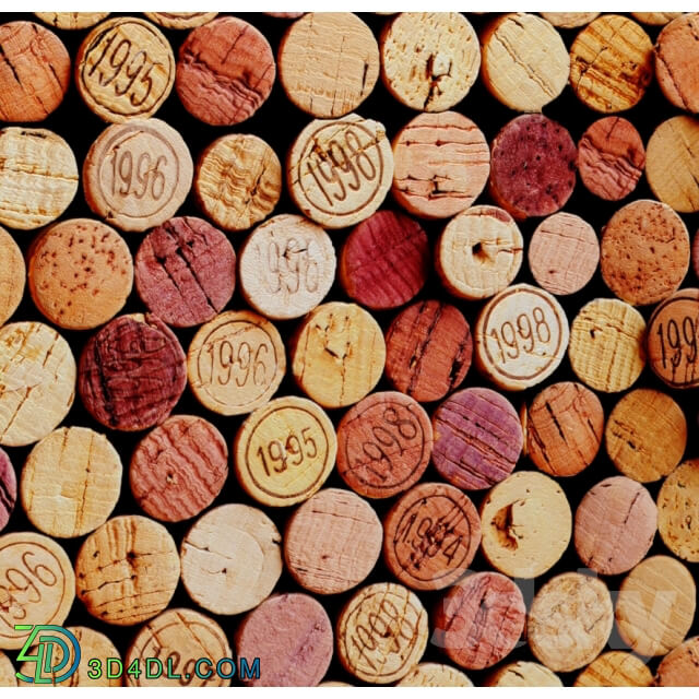 Other decorative objects Decorative wall made of wine corks.
