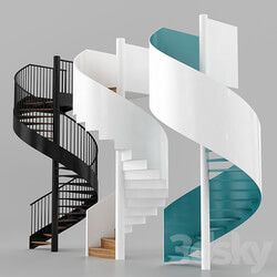 Spiral staircases 3D Models 