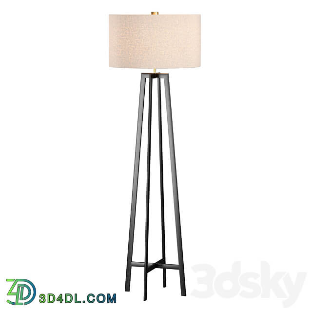 Castillo Black Floor Lamp 3D Models
