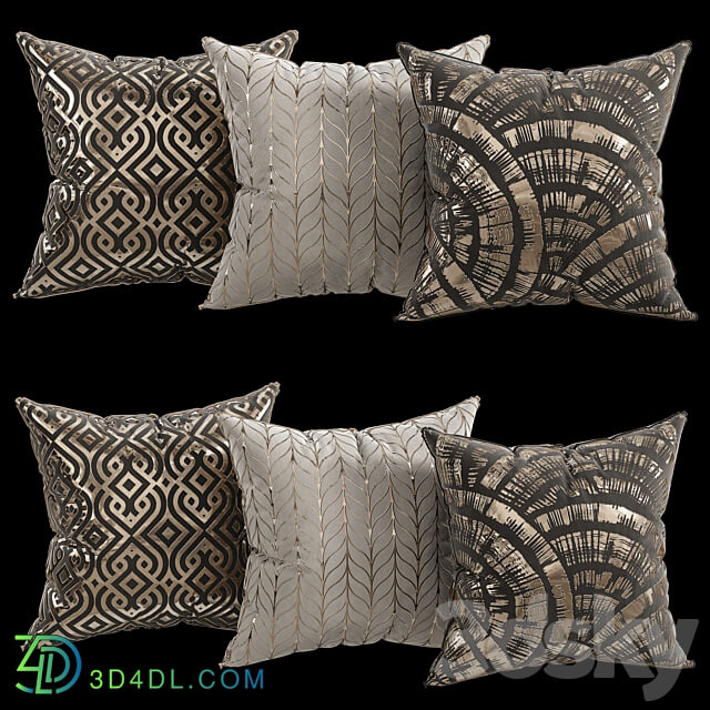 decorative pillows 6 3D Models