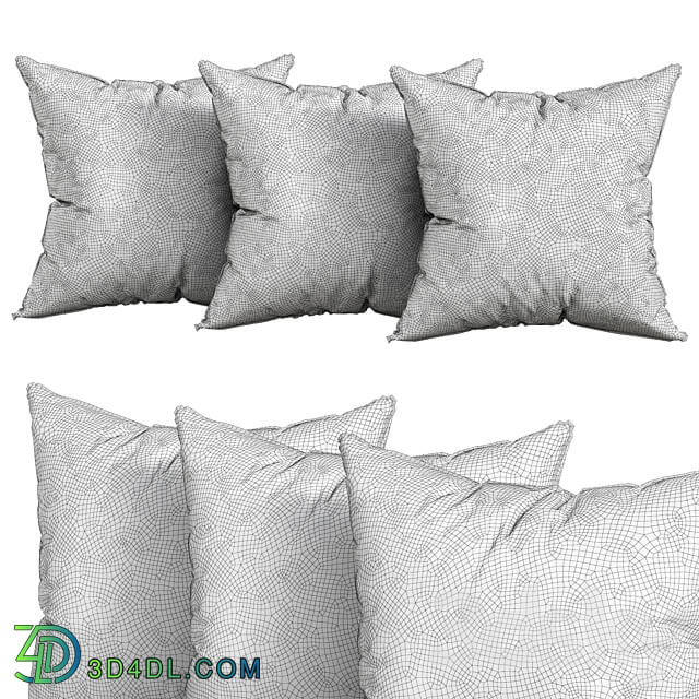 decorative pillows 6 3D Models