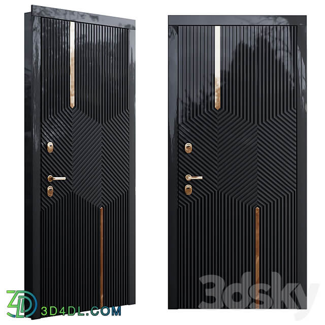 دانلود آبجکت Art deco black front door 3D Models | مرجع دانلود آبجکت ...