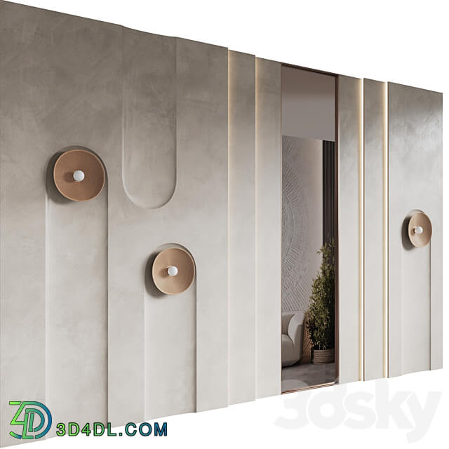 Decorative wall panel 3D Models