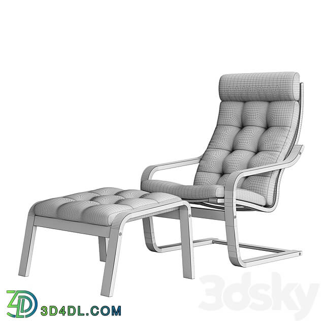Armchair POANG by IKEA 3D Models
