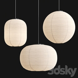 Paper Shade Collection by HAY Pendant light 3D Models 