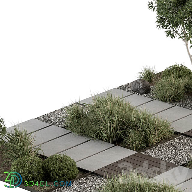 Urban Furniture Architecture Environment with Plants Set 67 Urban environment 3D Models