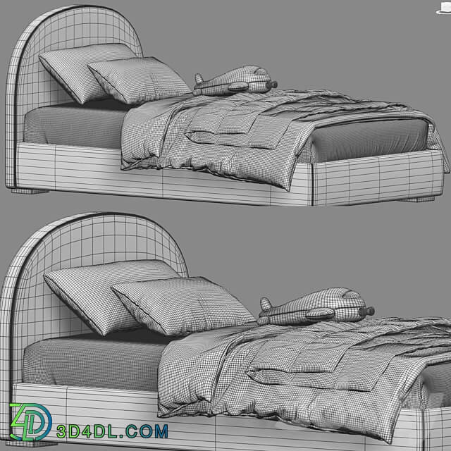 Bed Childroom Set 17 3D Models