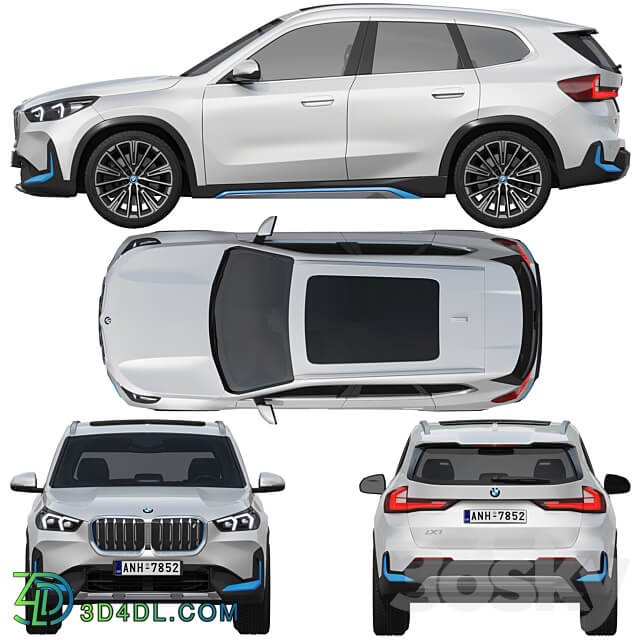 BMW iX1 2022 3D Models