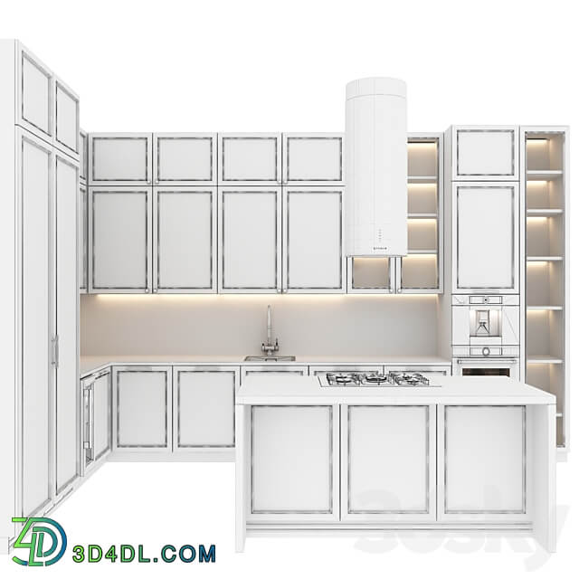 kitchen Neoclassic157 Kitchen 3D Models