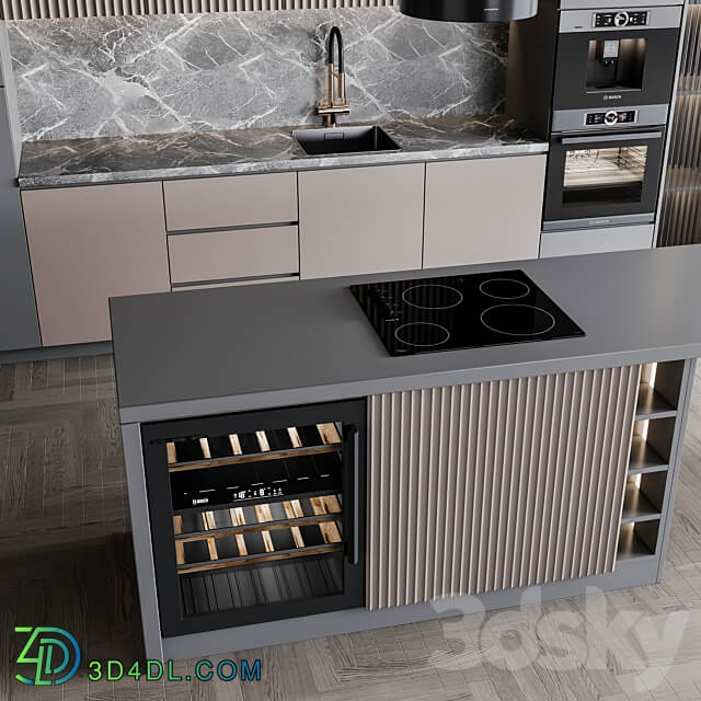 kitchen modern160 Kitchen 3D Models
