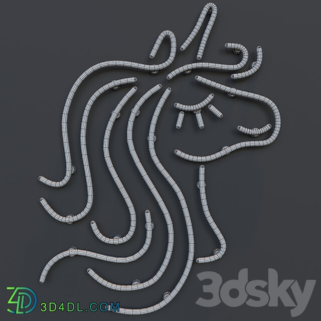 Neon Set 25 Other decorative objects 3D Models