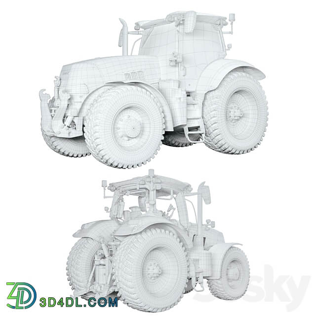 CASE 3 Tractor 3D Models