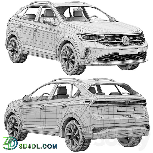 Volkswagen Taigo 2022 3D Models