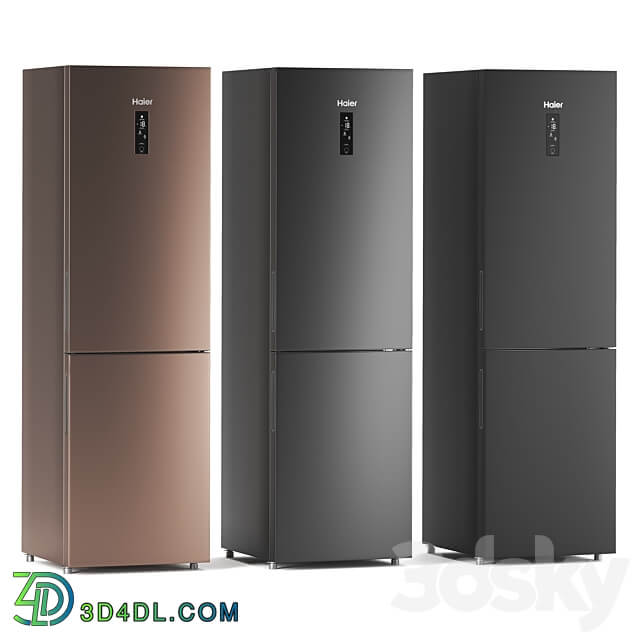 Fridge Haier C2F737CBXG 3D Models