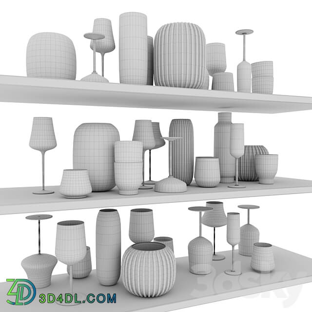 Bolia kitchenware set 3D Models