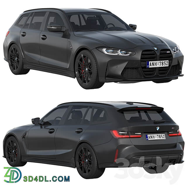 BMW M3 Competition Touring 2022 3D Models